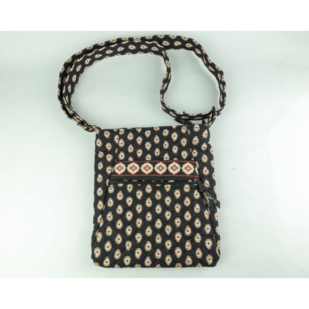 Vera Bradley "Classic Black" Black Paisley Crossbody - Retired 2006